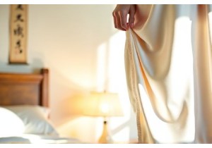 Chinese Silk Nightgowns Infused with Poetic Imagery and Tailored Drape